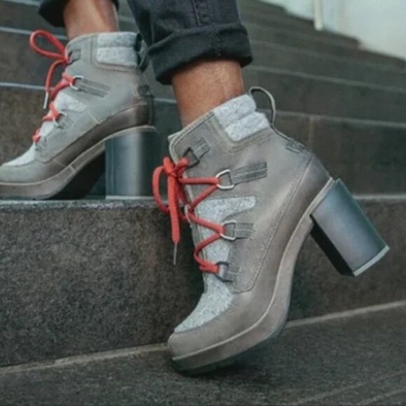 NIB SOREL Perfect Pairs Blake Waterproof Bootie, 8, Quarry Leather - Picture 1 of 8